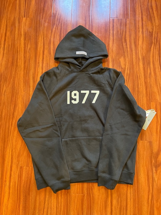 Essentials Other - Fear of God Essentials 1977 Streetwear Oversized Hoodie Iron- Size L